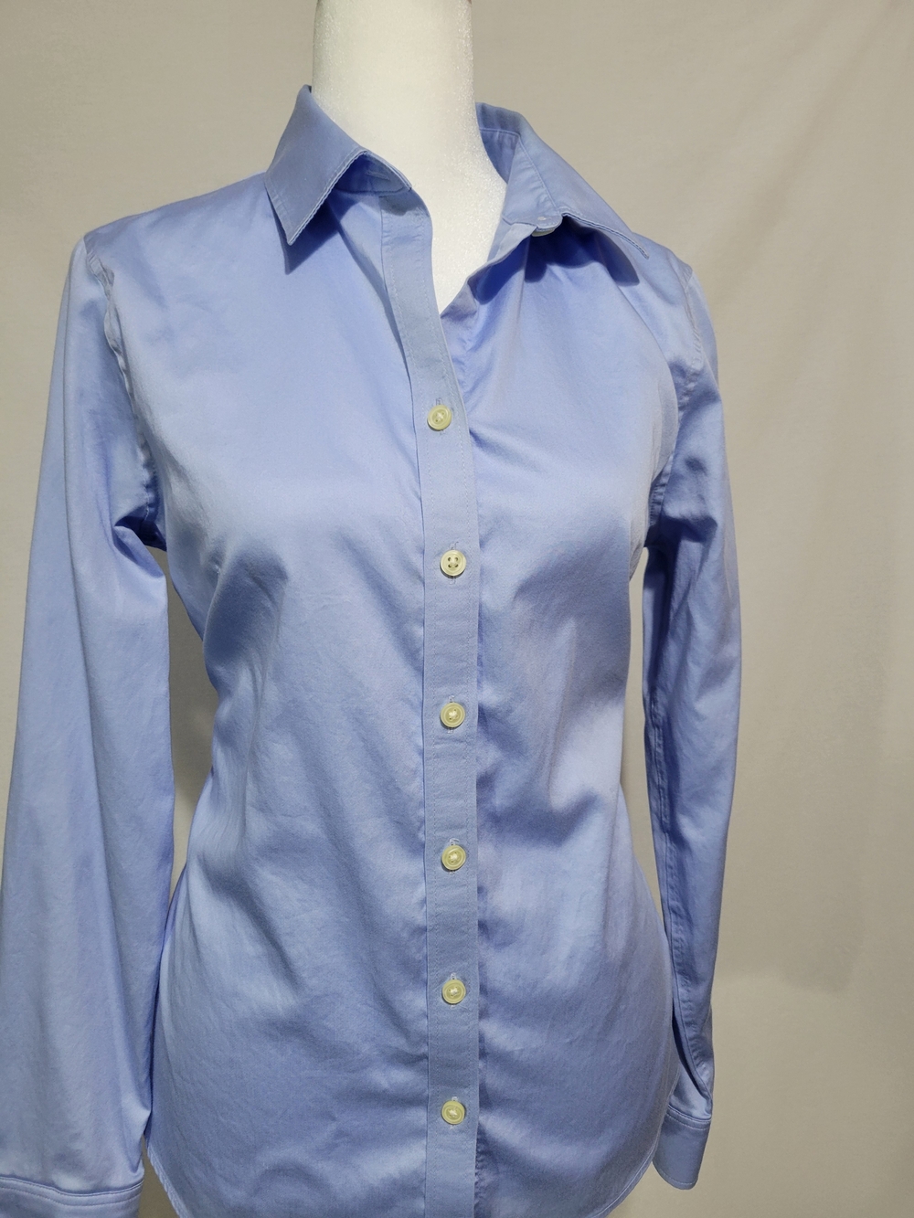 Banana Republic Pale Blue Fitted Button-Down Shirt